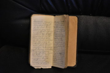 Writing in Daybook from 1906 by Matthew Sewalt