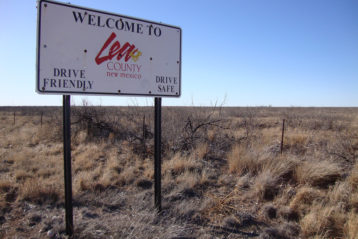 Welcome to Lea County, NM sign