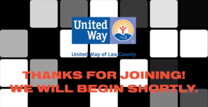 "We will begin shortly" United Way streaming screenshot