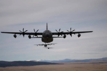 Military plane from Cannnon Air Force Base