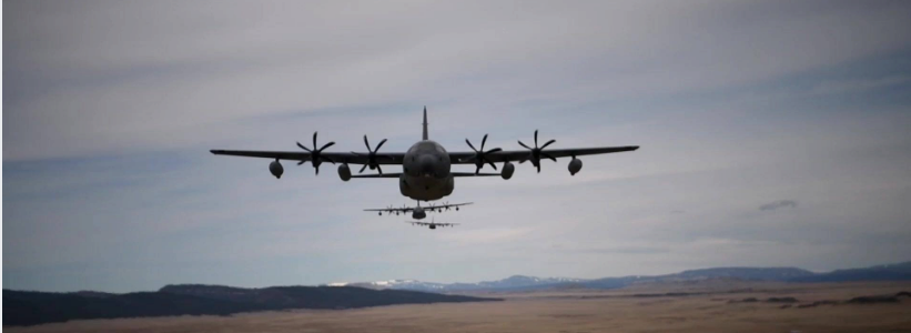 Military plane from Cannnon Air Force Base