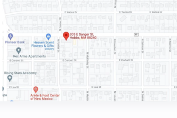 Street map of new pharmacy in Hobbs, NM