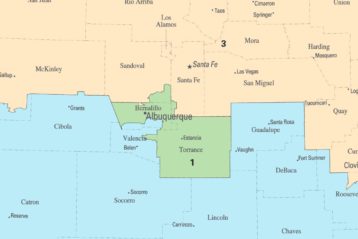 New Mexico congressional districts around Albuquerque