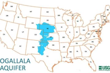 Ogallala Aquifer on US Map