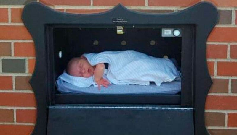 Baby in a baby box