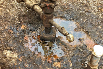 Dirty pipes puddle