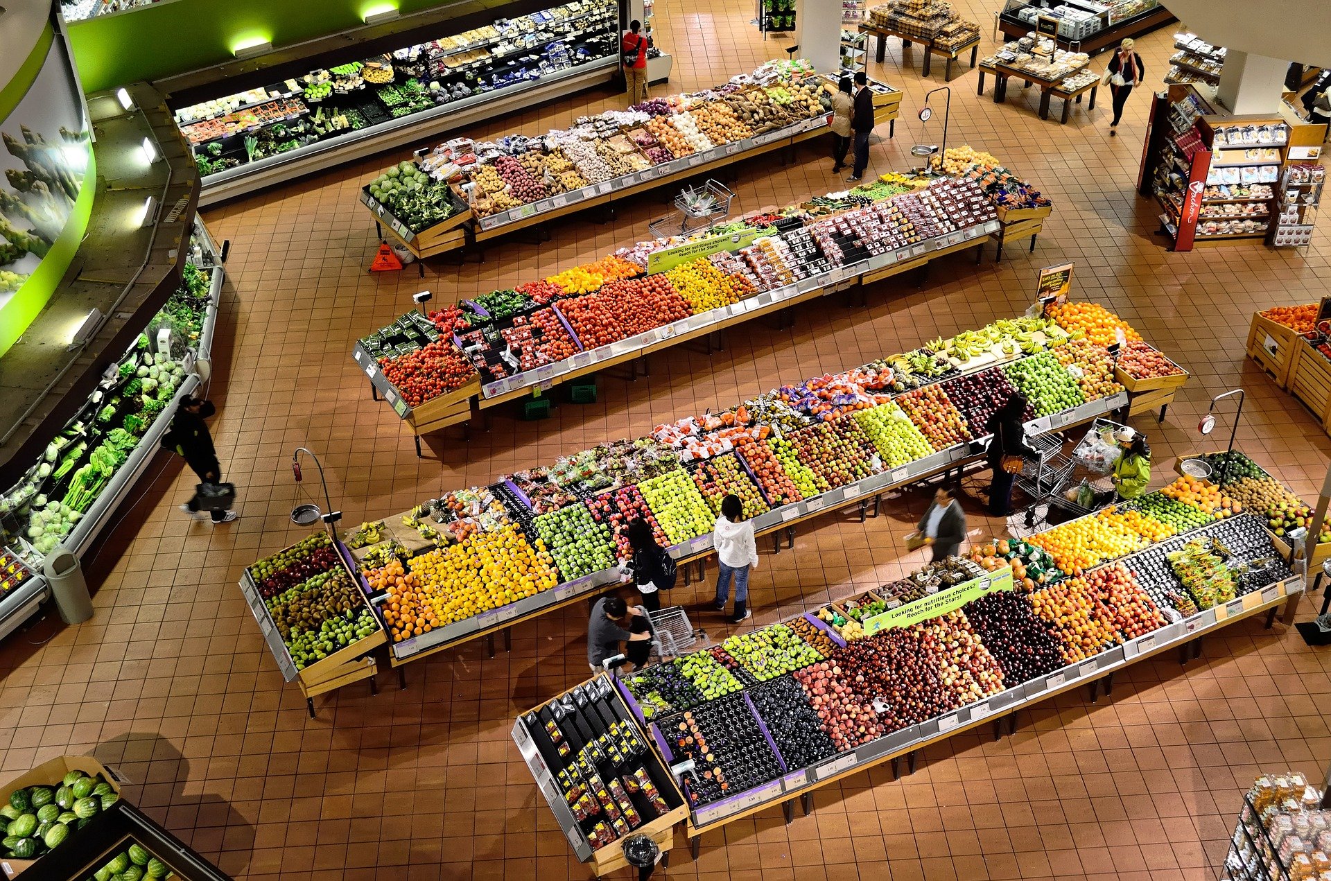 Supermarket produce section