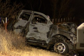 USW wrecked truck