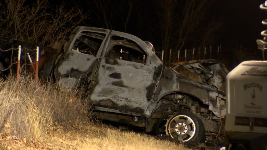 USW wrecked truck