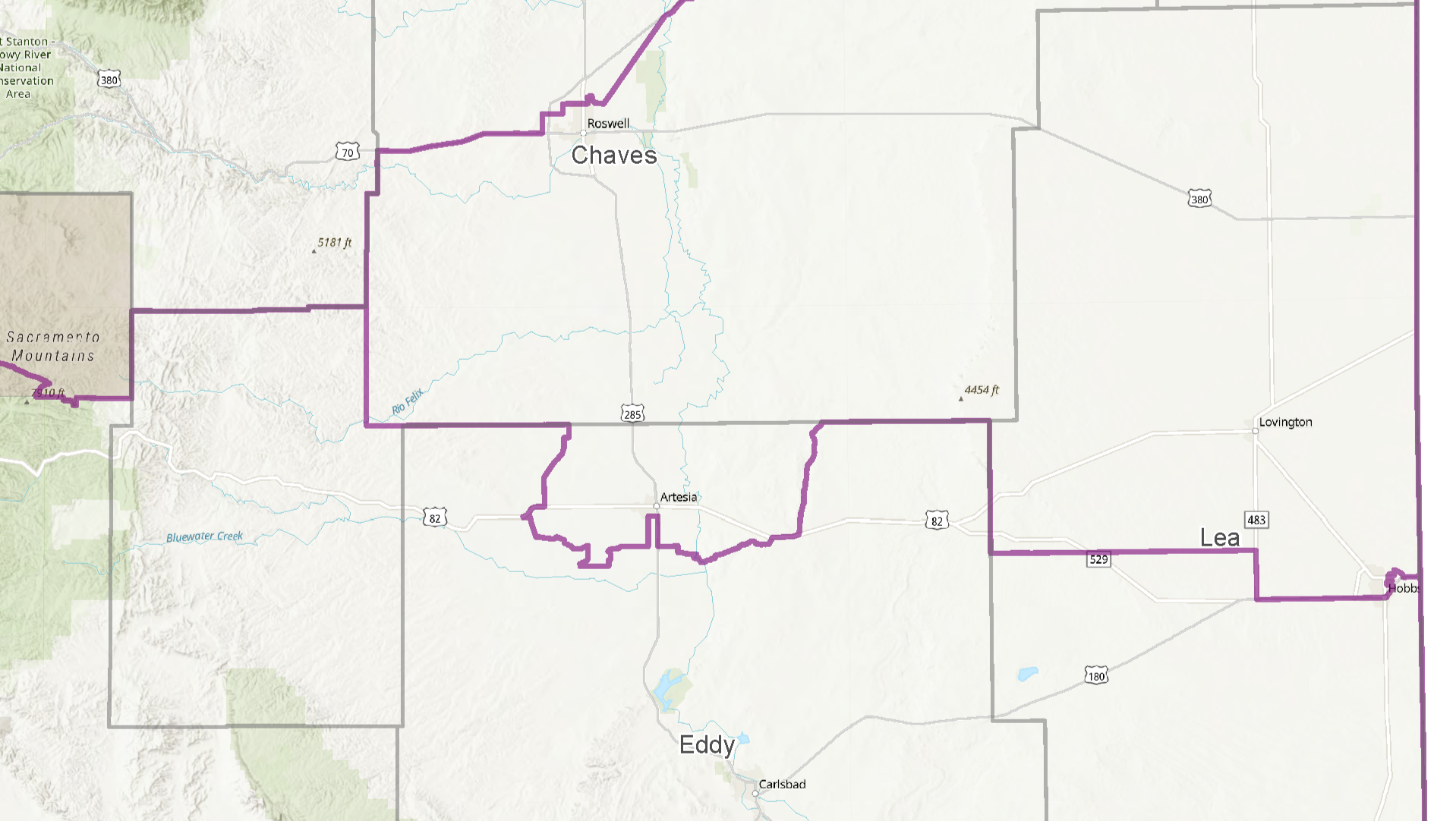 Lea Congressional districts